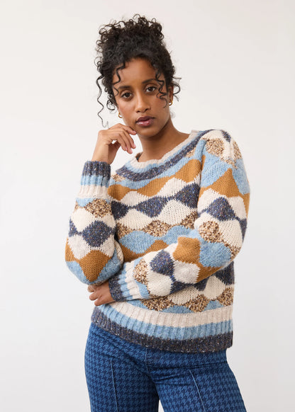 Long Sleeve Boat Neck Sweater. Style FD10087876
