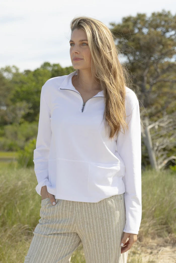 Ocean Front Terry Cotton Pullover. Style ESCE30121S5