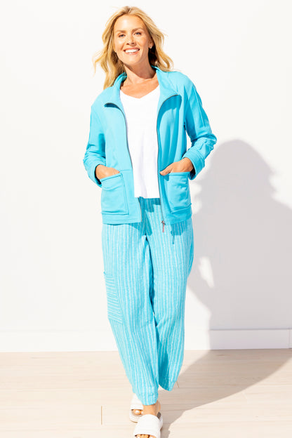 Ocean Front Terry Everyday Cardigan. Style ESCE30133