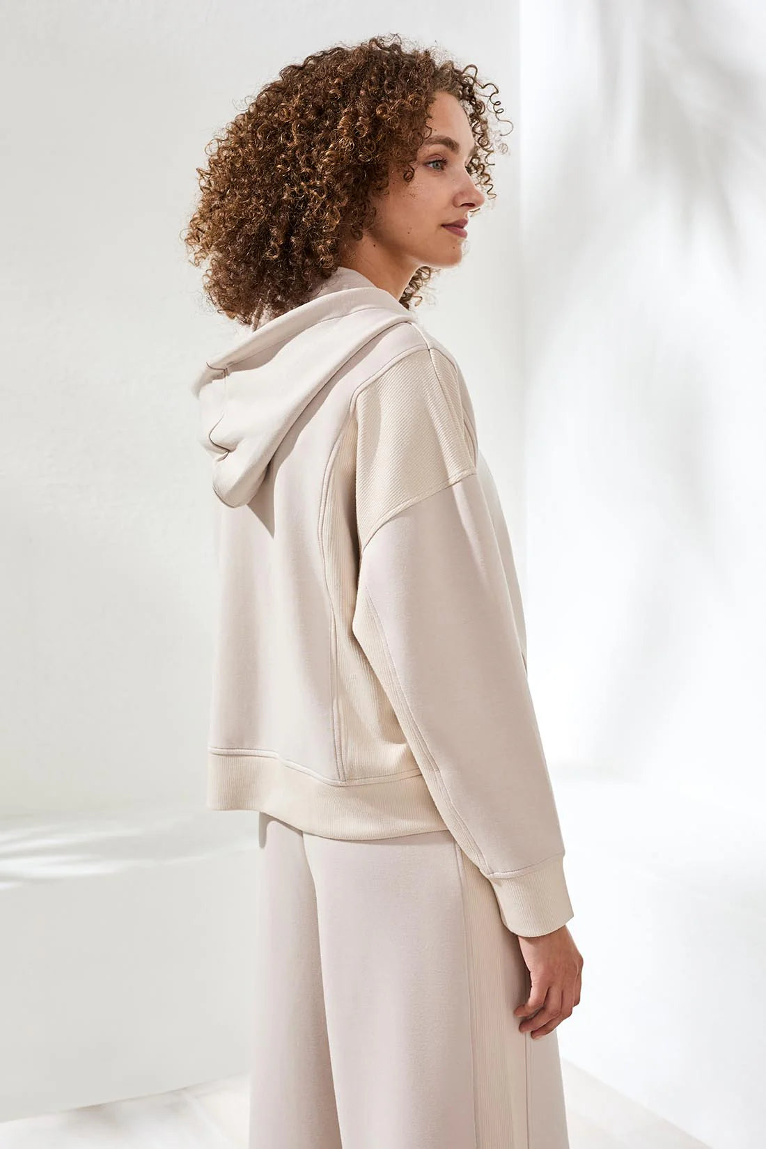 Hooded Zip Up Soft Lightweight Sweater. Style TR3017O-3390