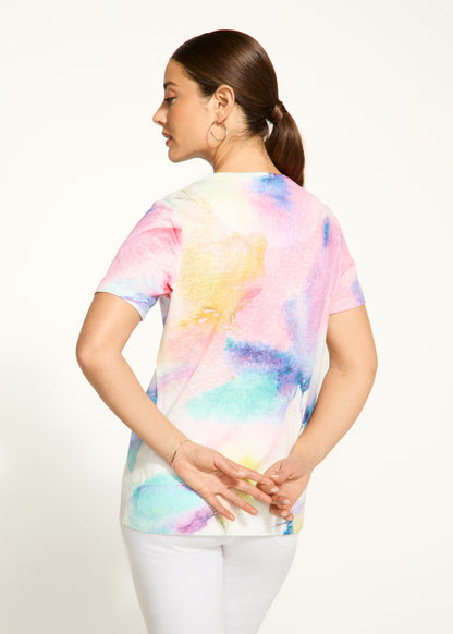 Printed Burnout T-Shirt. Style FD3163451