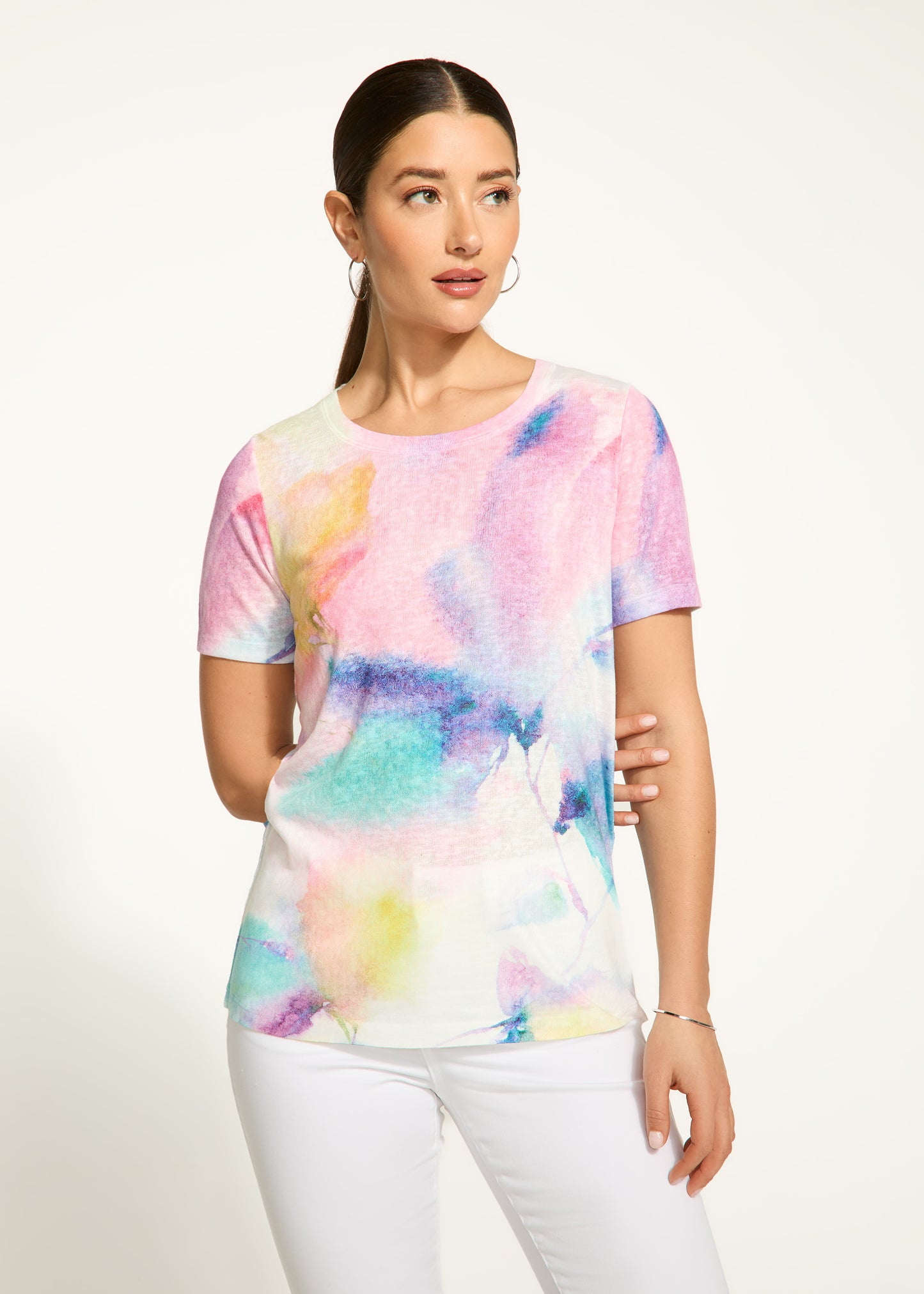 Printed Burnout T-Shirt. Style FD3163451