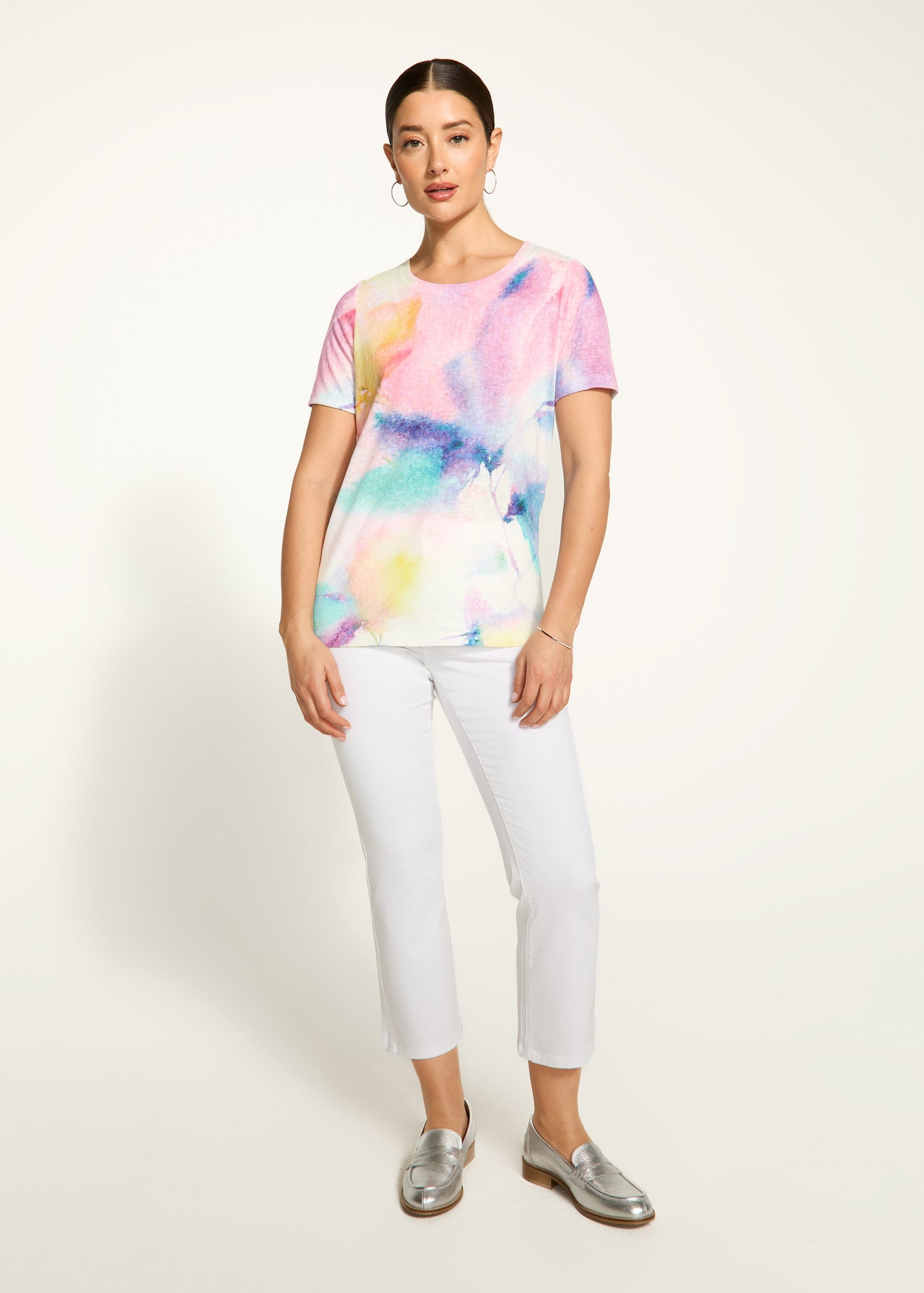 Printed Burnout T-Shirt. Style FD3163451