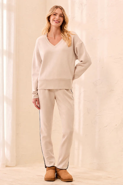 Techno Lux V-Neck Drop Shoulder Pullover. Style TR3202O-3390