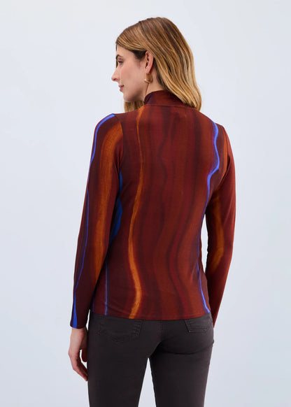 Long Sleeve Mock-Neck Top. Style FD3501756