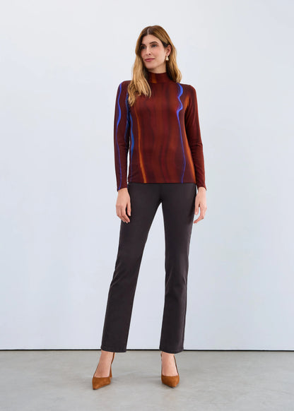 Long Sleeve Mock-Neck Top. Style FD3501756