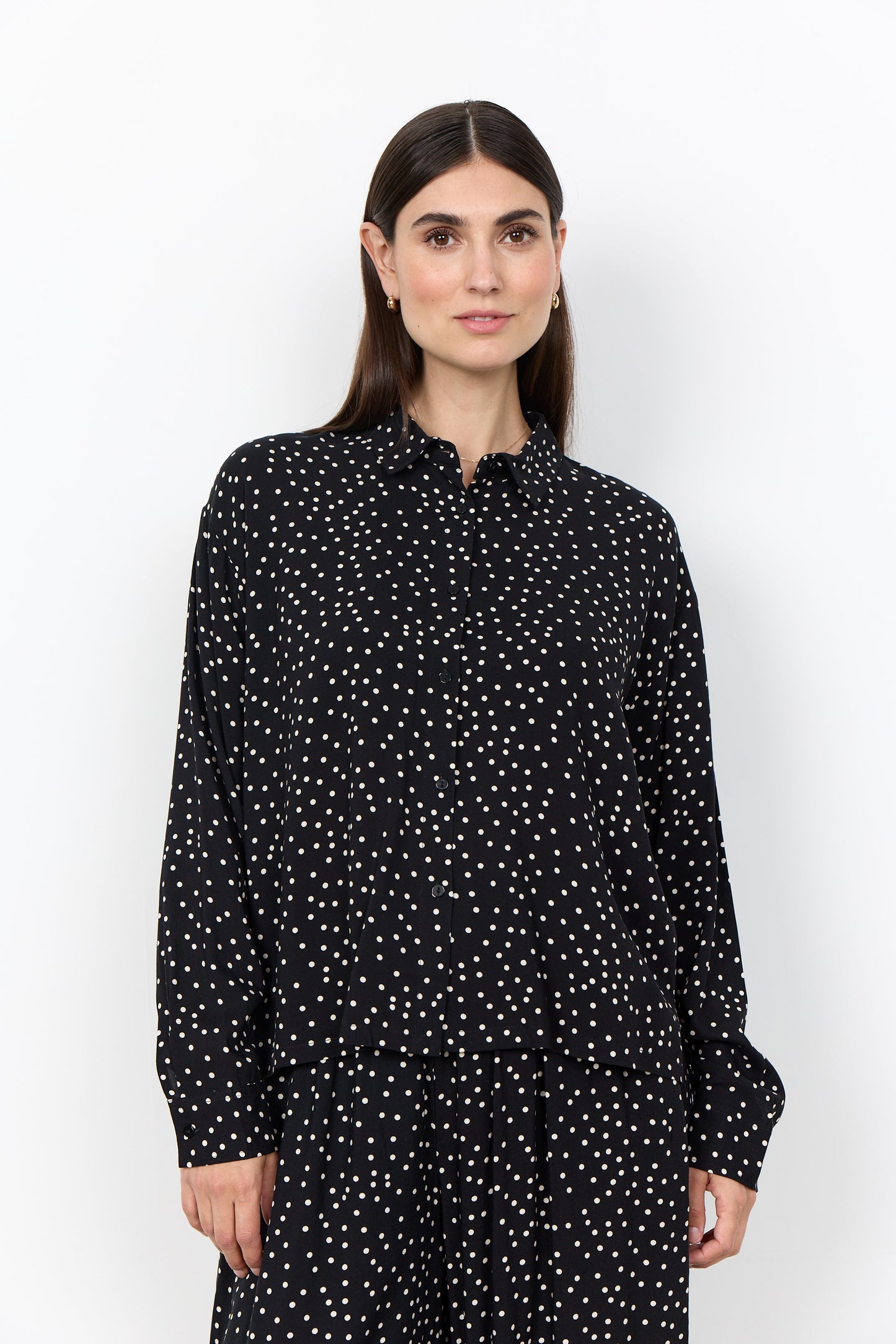 Polka Dot Long Sleeve Blouse. Style SOYA41871