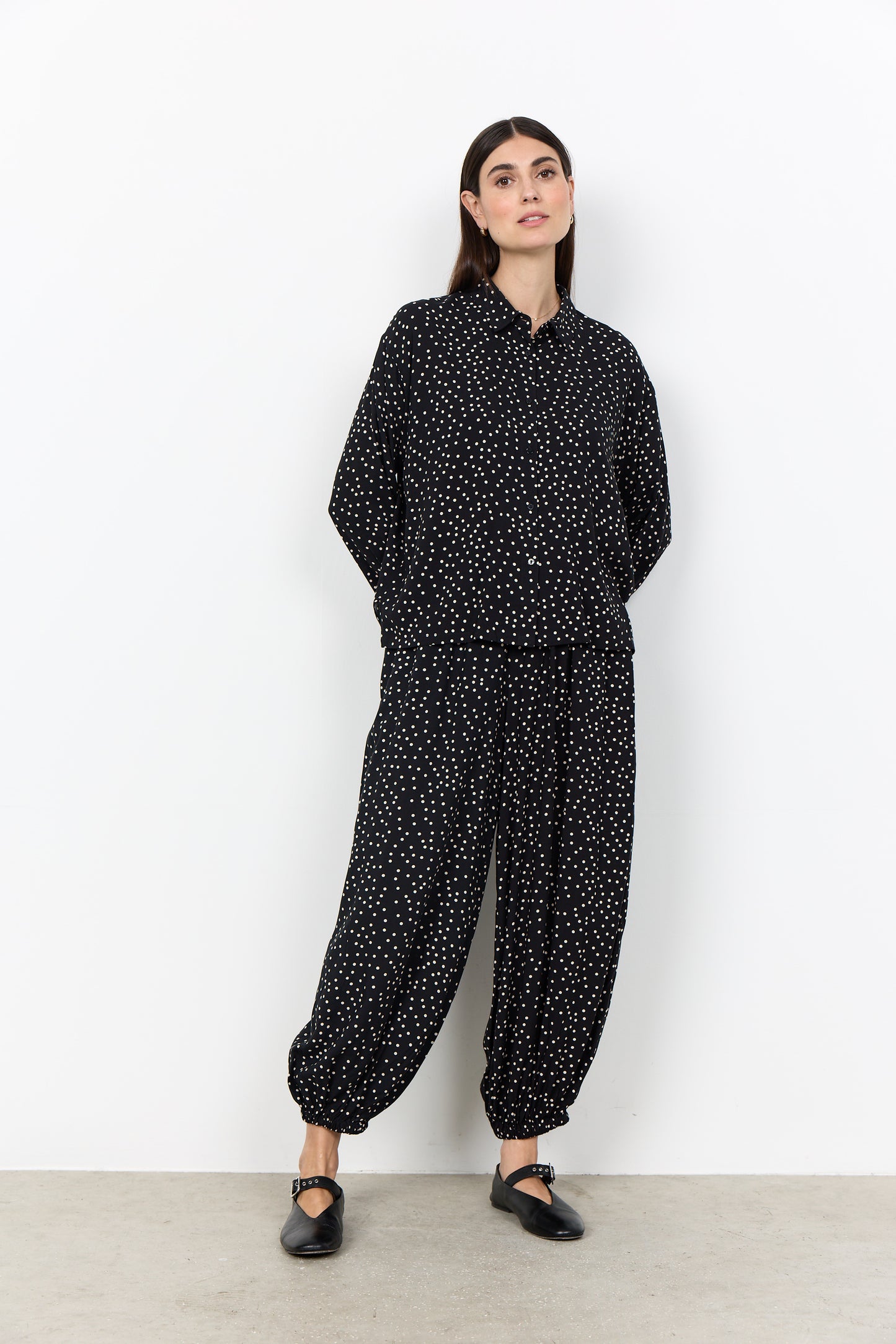 Polka Dot Long Sleeve Blouse. Style SOYA41871