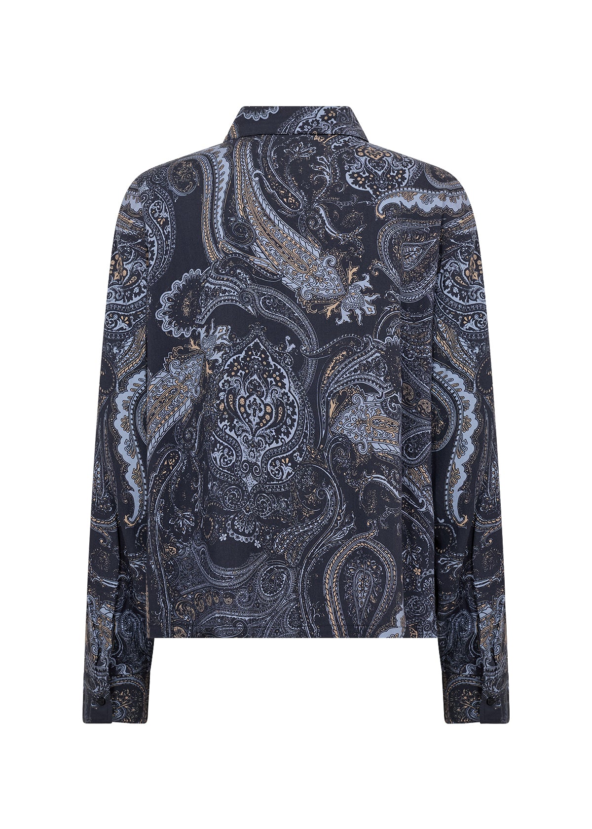 Paisley Print Button Front Blouse. Style SOYA41973