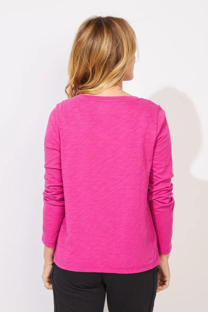 Perfect Layer Round Neck Heart Front Top. Style ESC45101
