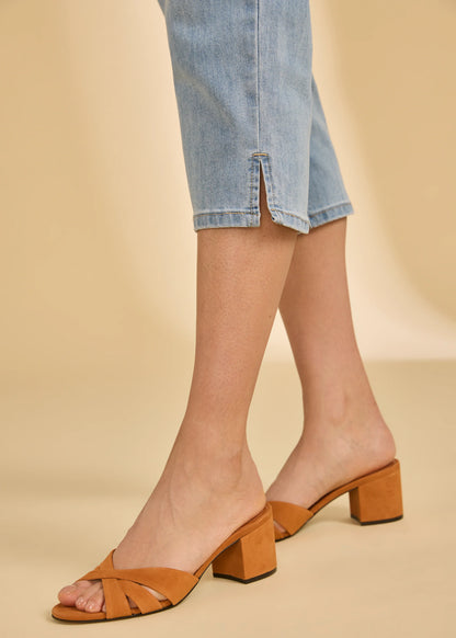 Basic Suzanne Slitted Hem Capri. Style FD6857779