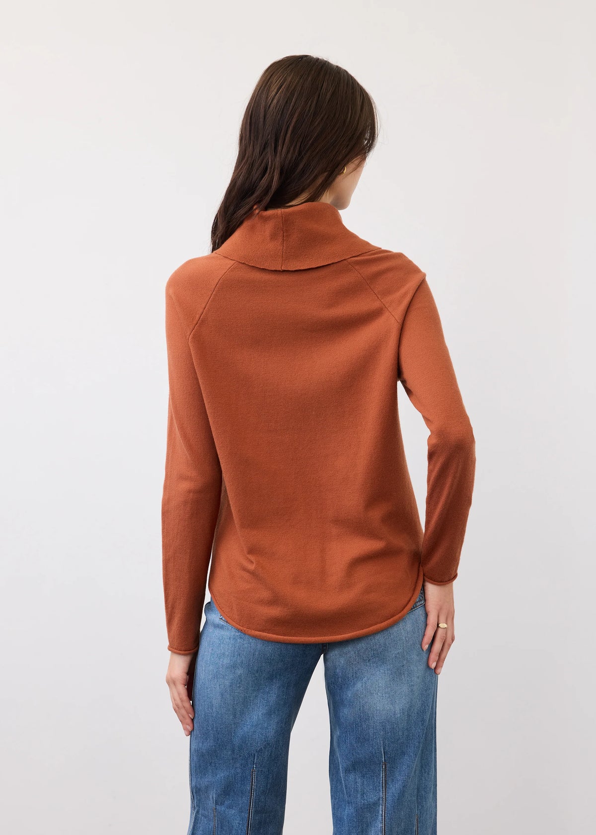 Cowl Neck Pop-Over Sweater. Style FD1492212