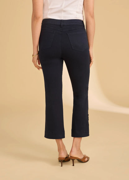 Pull-On Bootcut Cropped Jeans. Style FD2462511