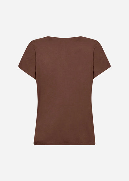Basic Lightweight Drop Shoulder Short Sleeve Top. Style SOYA29028
