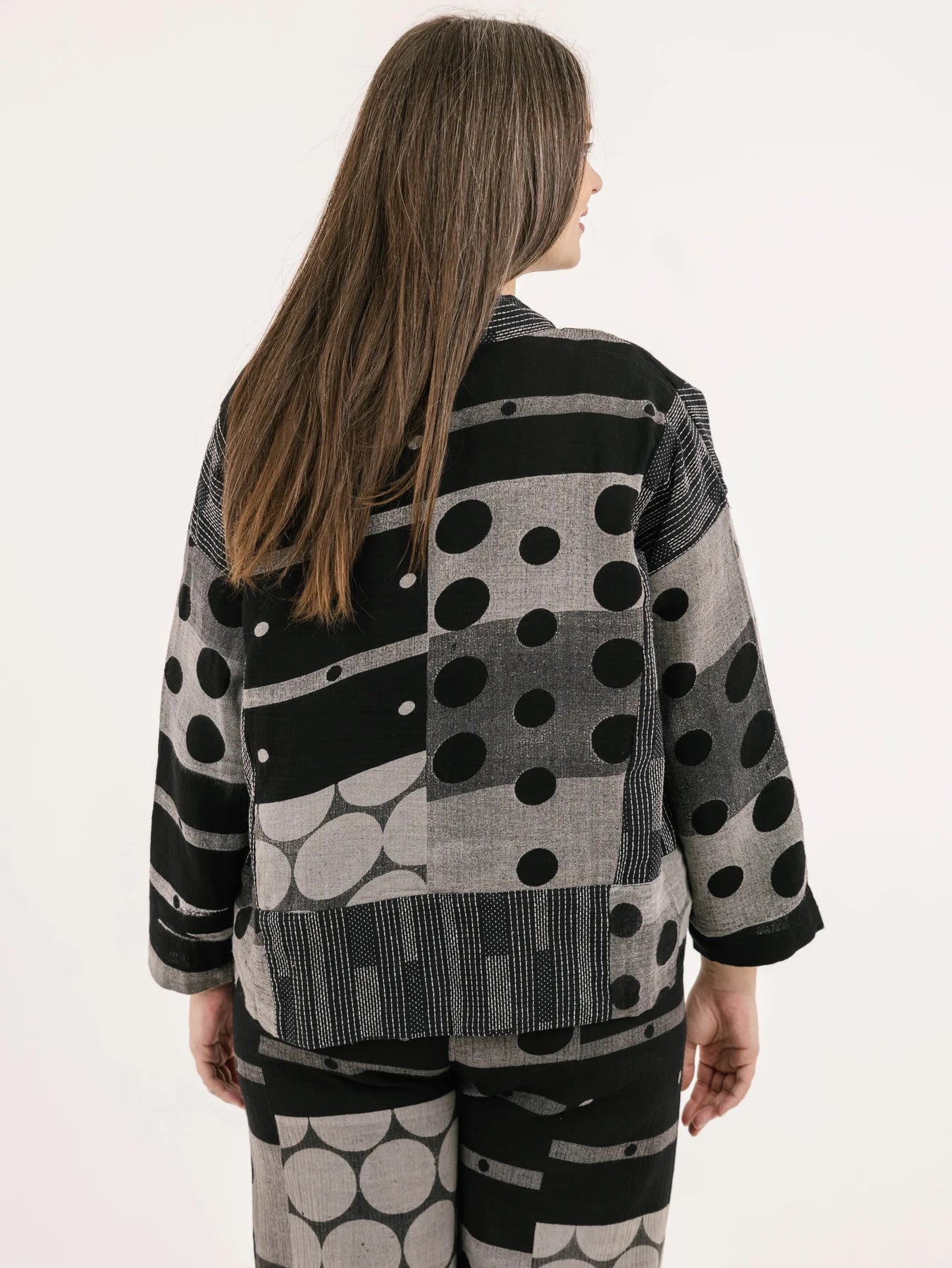 Short Patchwork Lara Cardigan. Style SHNP5625