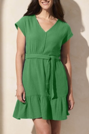 Cotton Gauze Belted Dress. Style TR5725O-4555