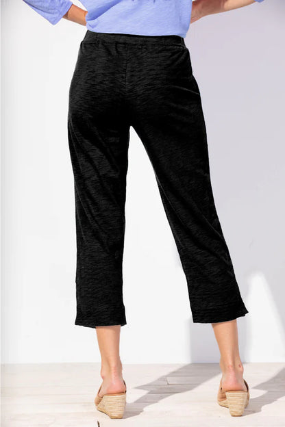 Lightweight Solid Colour Pull-On Capri. Style ESC60005S6