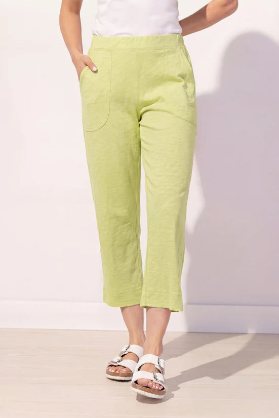 Lightweight Solid Colour Pull-On Capri. Style ESC60005S6