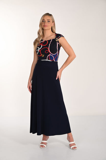 Pull-On Aline Maxi Skirt. Style FL266025