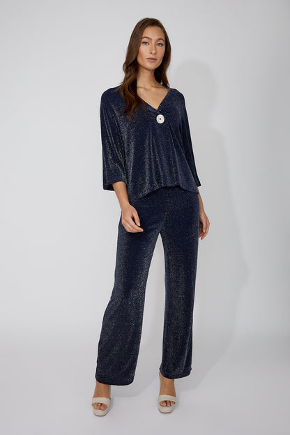 Glitter Pull-On Straight Leg Pant. Style FL268227