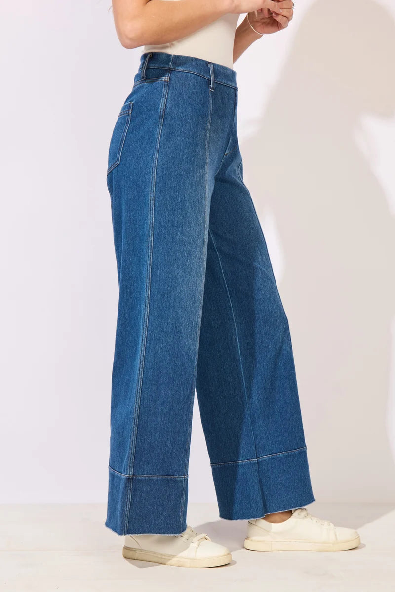 Full Length Comfort Center Seams Pull-On Jean. Style ESC64067