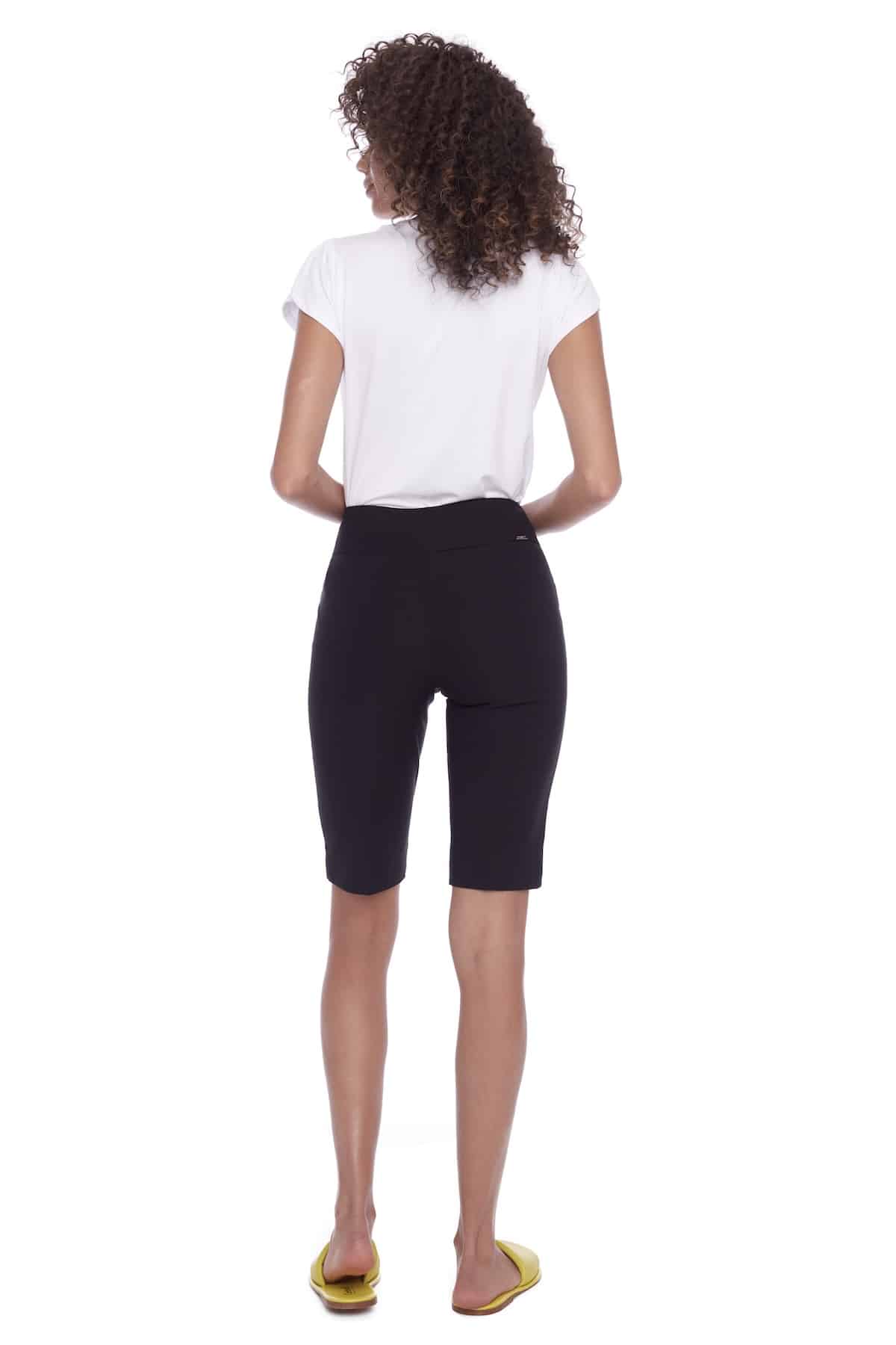 Solid Bermuda Length Techno Short. Style UP65350A