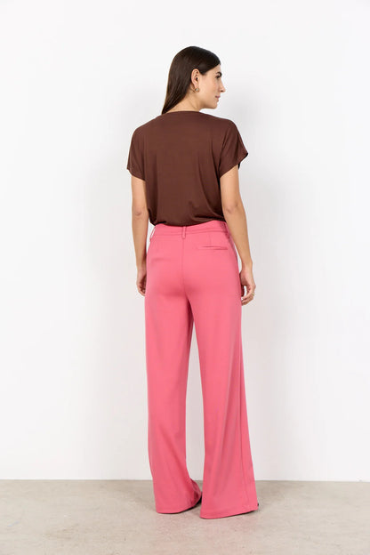 Basic Lightweight Drop Shoulder Short Sleeve Top. Style SOYA29028