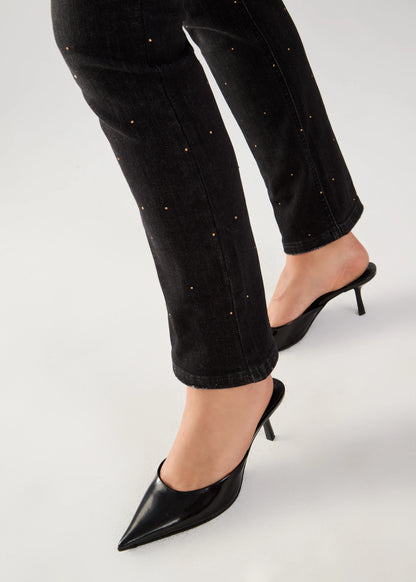 Suzanne Straight Ankle Rhinestone Jeans. Style FD6844872