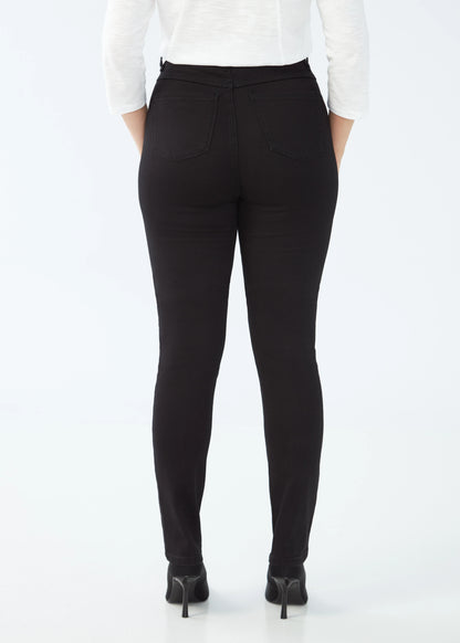 Black Peggy Straight Leg Jean. Style FD6875660