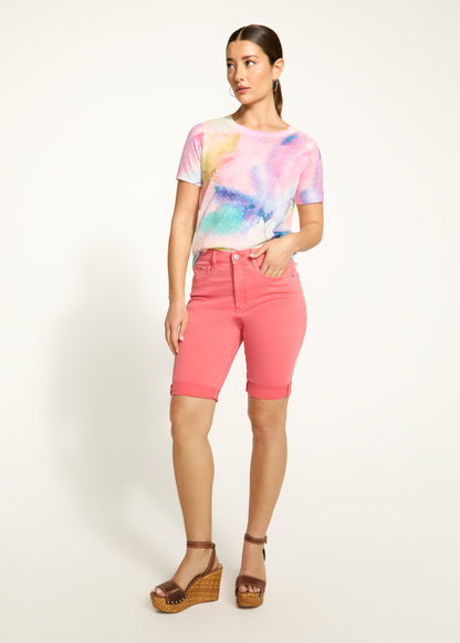 Suzanne Rolled Cuff Bermuda Shorts. Style FD6929511