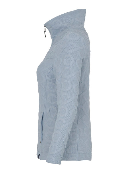 Textured Cozy Jacket in Blue or White. Style DOLC73206