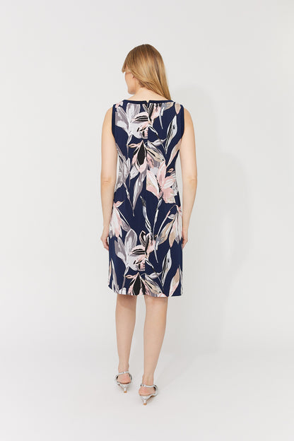 Notch Neck Bow Detail Sleeveless Midi Dress. Style FL261137