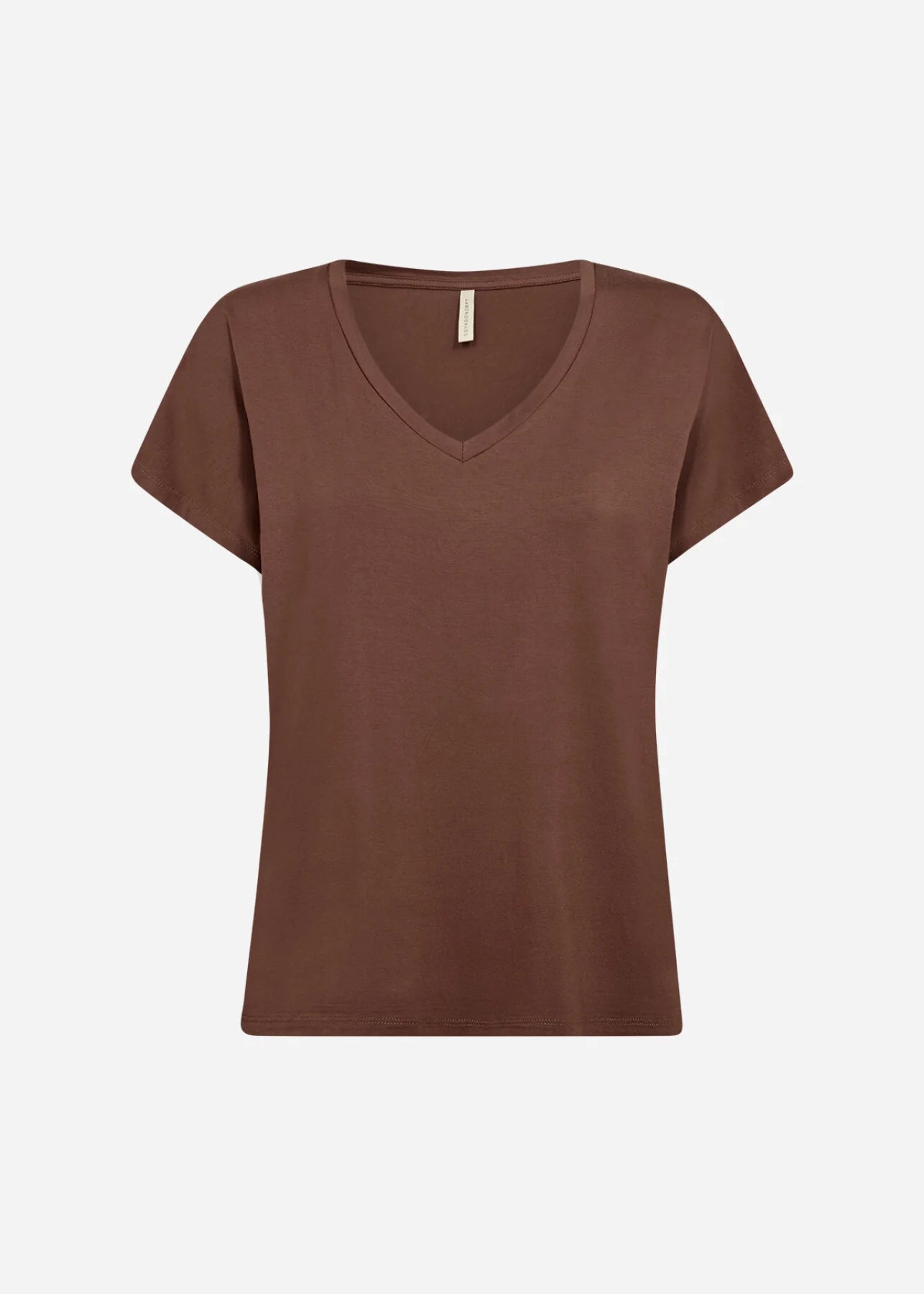 Basic Lightweight Drop Shoulder Short Sleeve Top. Style SOYA29028