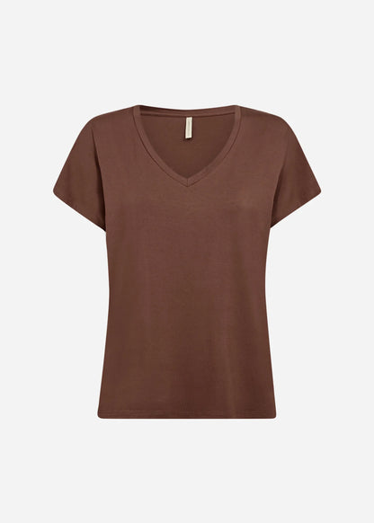 Basic Lightweight Drop Shoulder Short Sleeve Top. Style SOYA29028