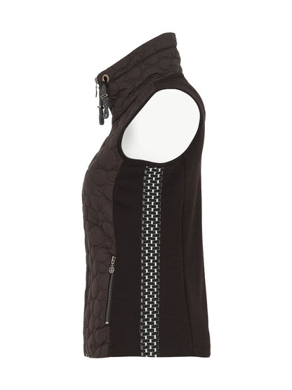 Front Quilted Back Jersey Stretch Vest. Style DOLC74171