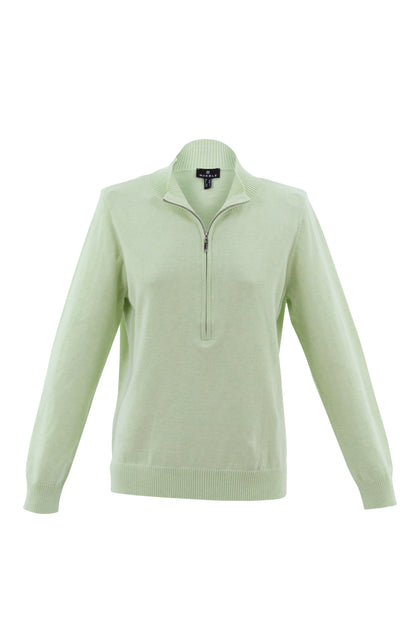 High Neck 1/4 Zip Sweater. Style MAR7441