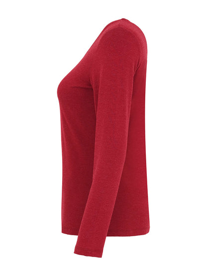 Soft & Cozy V-Neck Long Sleeve Top. Style DOLC74551