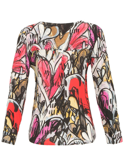 "Watermelon Heart" Artist Print Top. Style DOLC74607