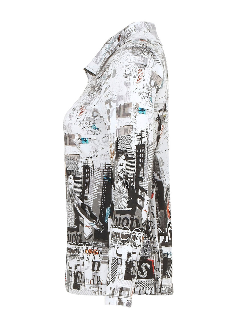 "City Life" Artist Print Zip Up Jacket. Style DOLC74677