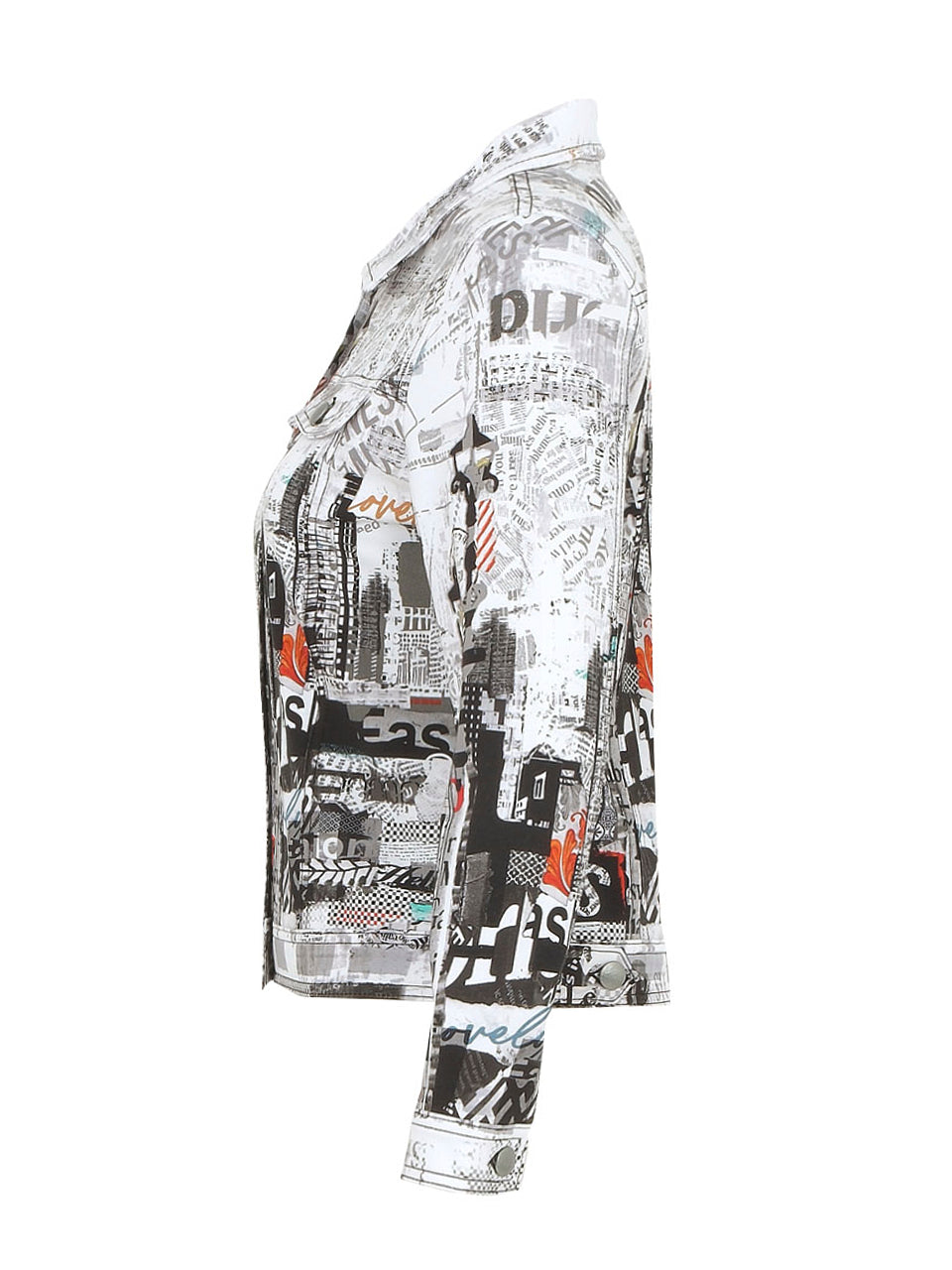 "City Life" Artist Print Moto Jacket. Style DOLC74678