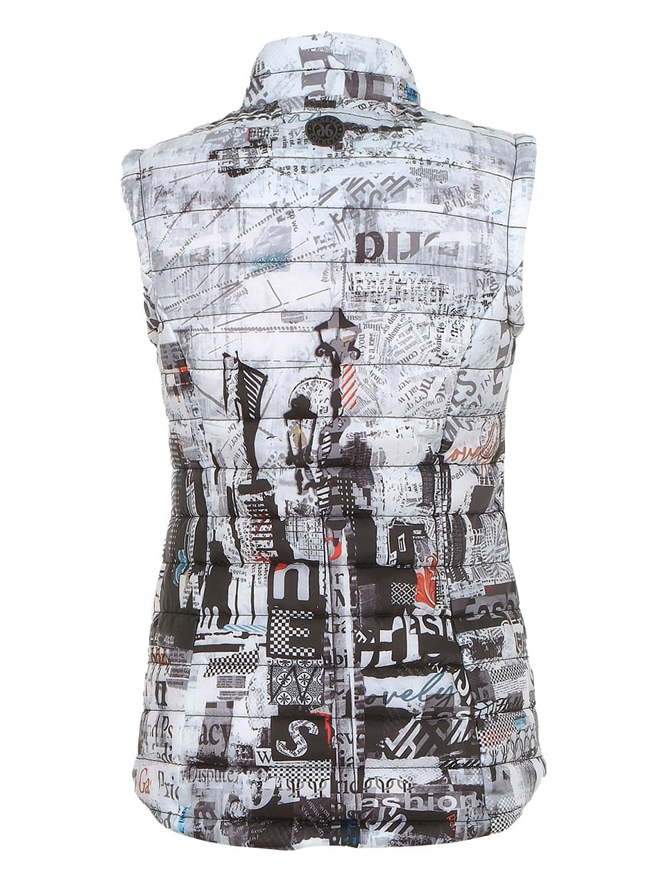 "City Life" Artist Print Puffer Vest. Style DOLC74822