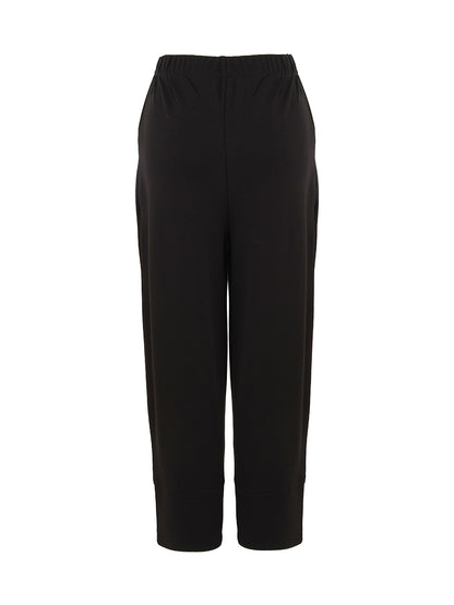Black Pull-On Wide Leg Pant. Style DOLC75145