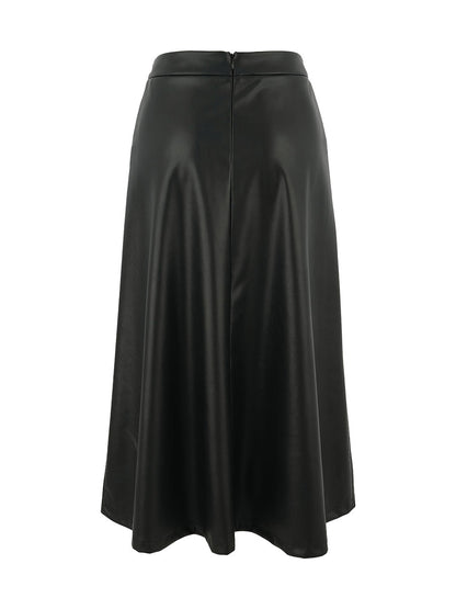 Faux Leather Aline Skirt. Style DOLC75152