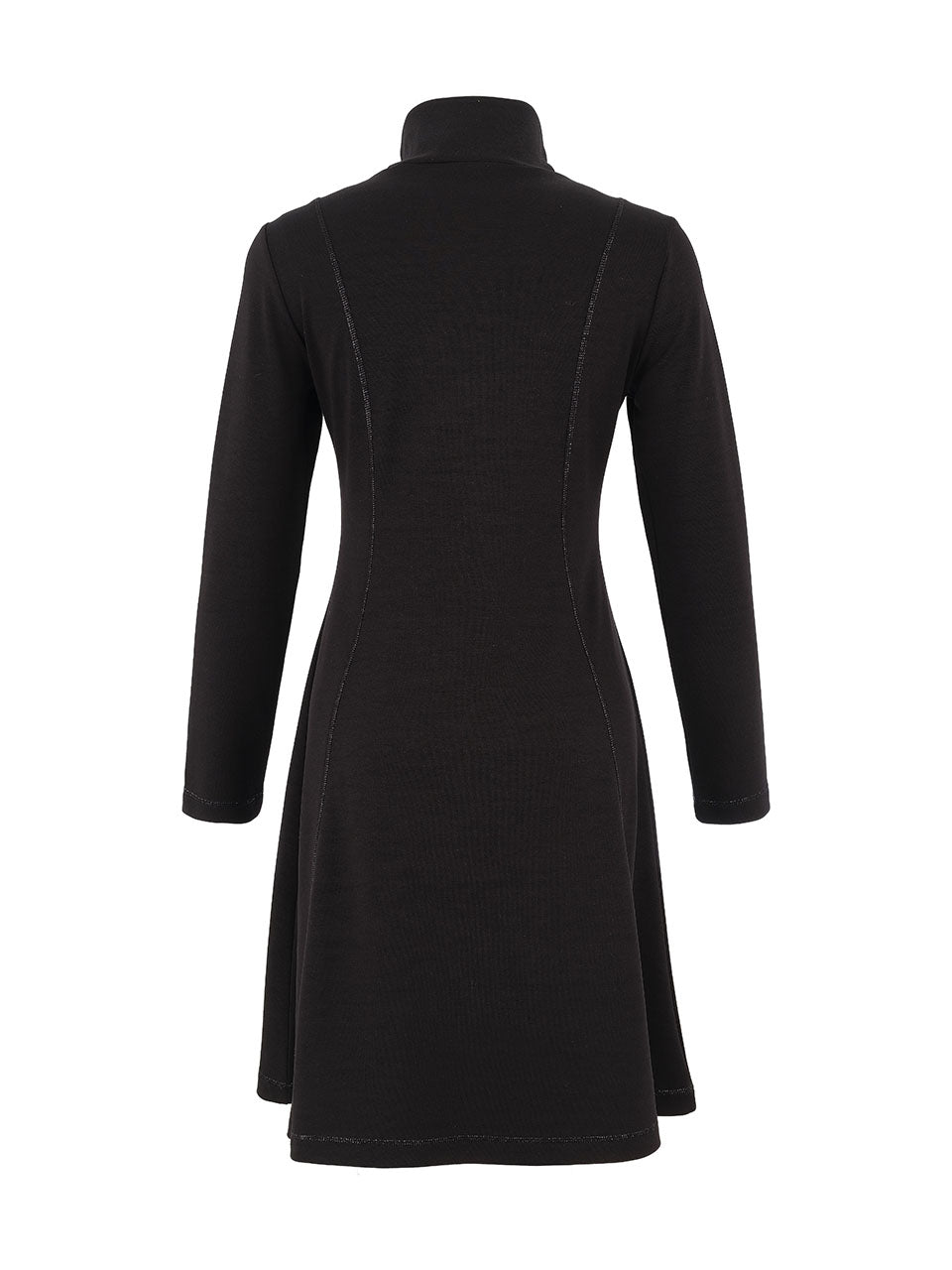 Fit & Flare Zip Pockets Sparkle Seams Dress. Style DOLC75177