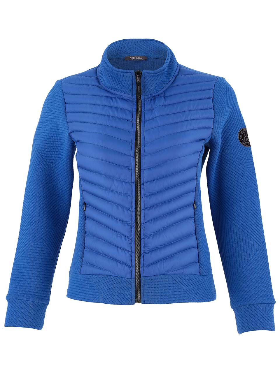 Quilted Front Zipper & Collar Jacket . Style DOLC75196