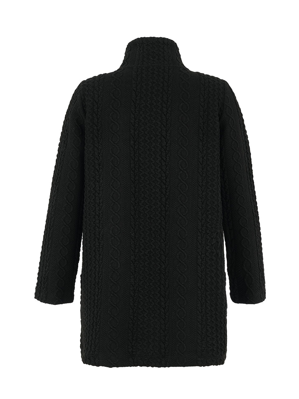 Button Front Cable Knit Jacket . Style DOLC75210