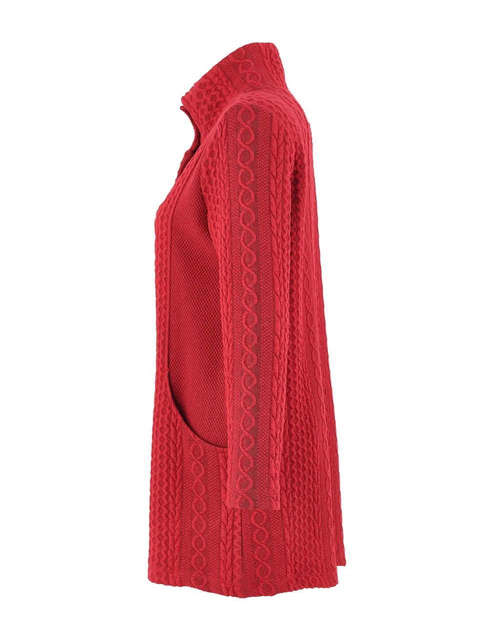 Button Front Cable Knit Jacket . Style DOLC75210