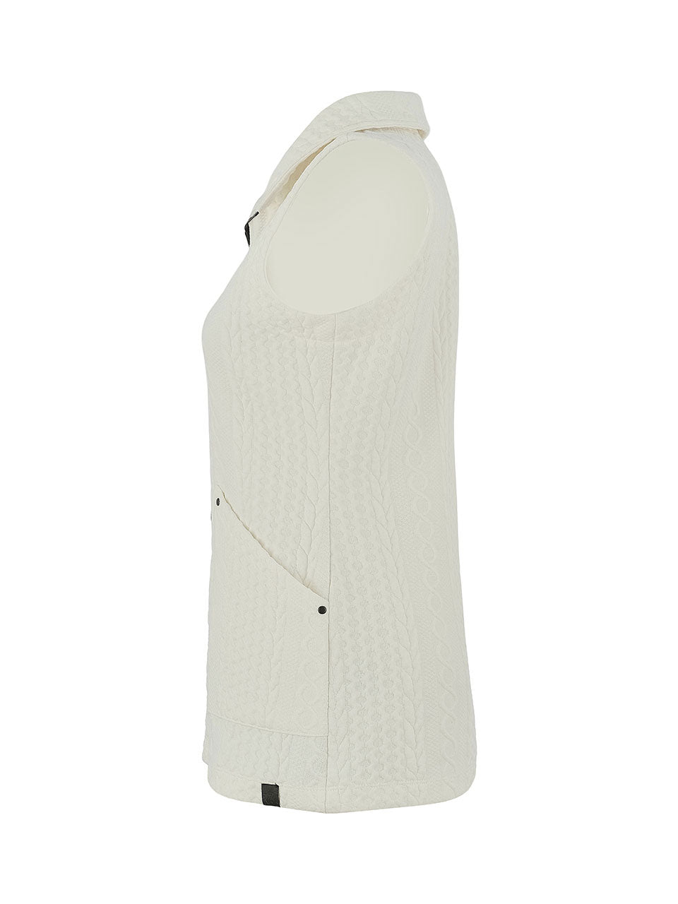 Cable Knit Collared Vest. Style DOLC75214