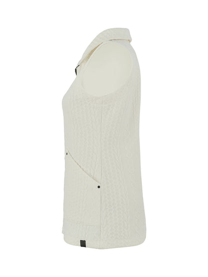 Cable Knit Collared Vest. Style DOLC75214