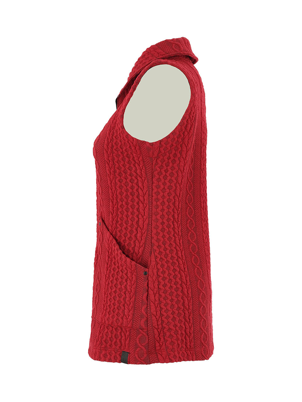 Cable Knit Collared Vest. Style DOLC75214
